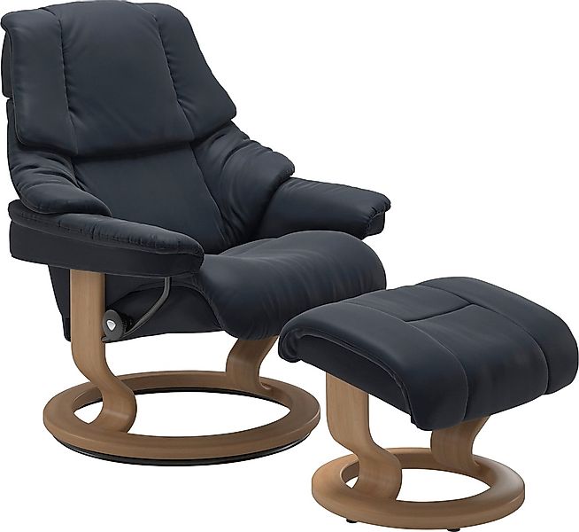 Stressless® Relaxsessel »Reno«, (Set, Relaxsessel mit Hocker), mit Hocker, günstig online kaufen