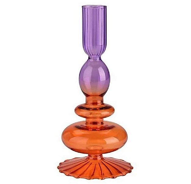 Giftcompany Kerzenhalter Kerzenständer Voile Lila Orange (19cm) günstig online kaufen