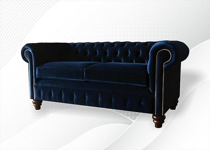 JVmoebel Chesterfield-Sofa Chesterfield Sofa hochwertig massiv Holz handgef günstig online kaufen