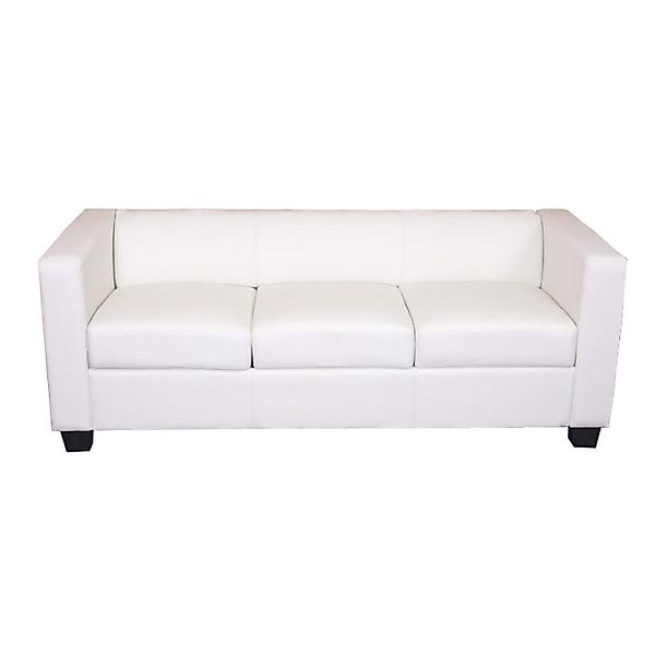 MCW 3er Sofa Lille Kunstleder Weiß günstig online kaufen