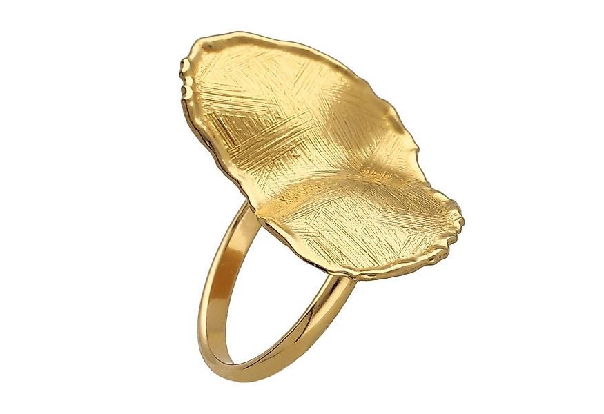 Victoria Cruz Silberring DamenNew York Goldfarben Oval günstig online kaufen