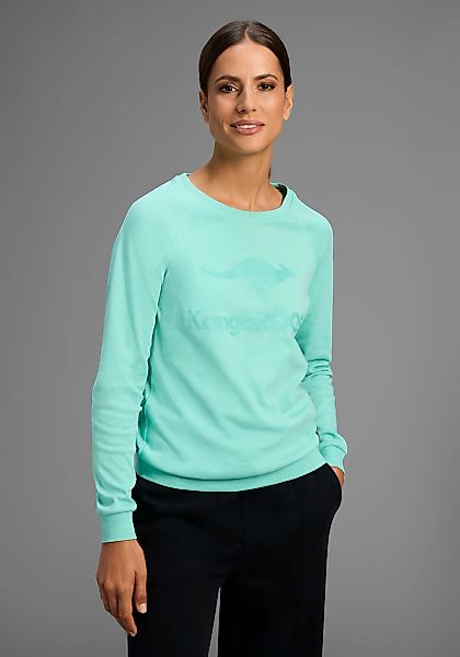 KangaROOS Sweatshirt, Langarm, figurumspielender Schnitt, mit Print, Rundha günstig online kaufen