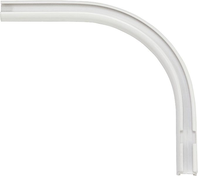 GARDINIA Gardinenschiene Rundbogen, 1-läufig, Fixmaß, verschraubt, für Alum günstig online kaufen