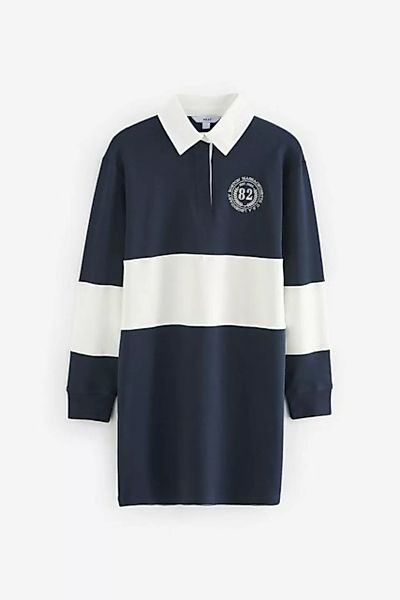 Next Blusenkleid Langärmeliges T-Shirtkleid Poloshirt Rugbyshirt (1-tlg) günstig online kaufen