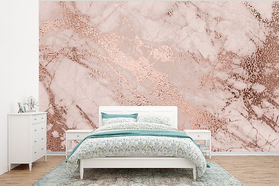 MuchoWow Fototapete Marmor - Rosa - günstig online kaufen