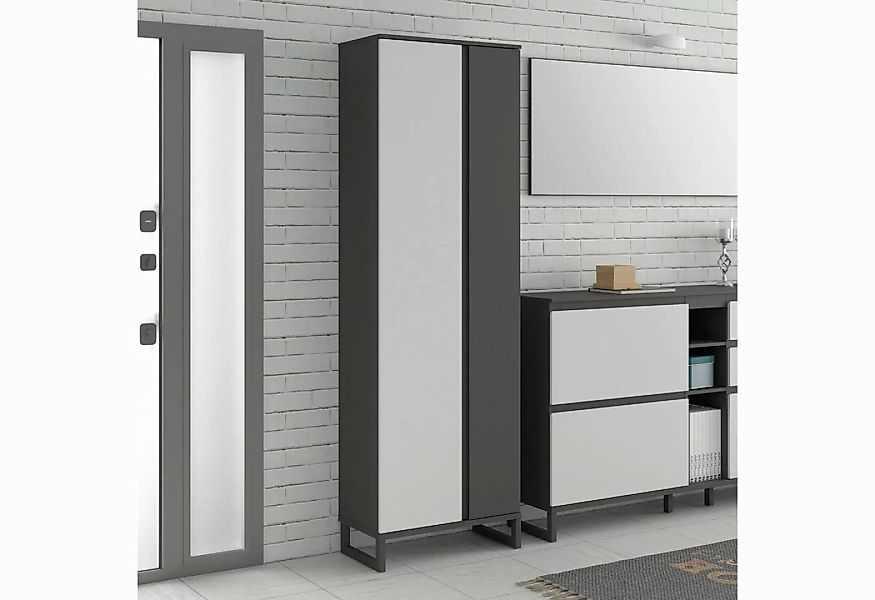 freiraum Kleiderschrank QUAYLE in Secret grey / Uni Wolfram grau günstig online kaufen