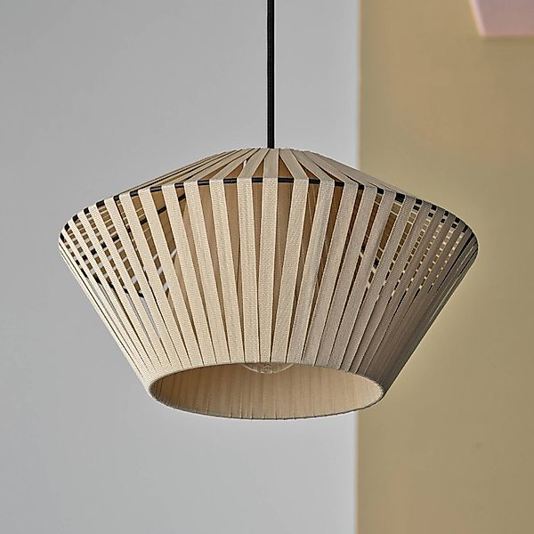 OSRAM Hängelampe Decor Stripes Ø 30,5 cm, beige, Textil, E27 günstig online kaufen