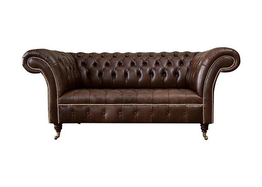 JVmoebel Chesterfield-Sofa Samt Sofa 2 Sitzer Couch Textil Leder Garnitur B günstig online kaufen