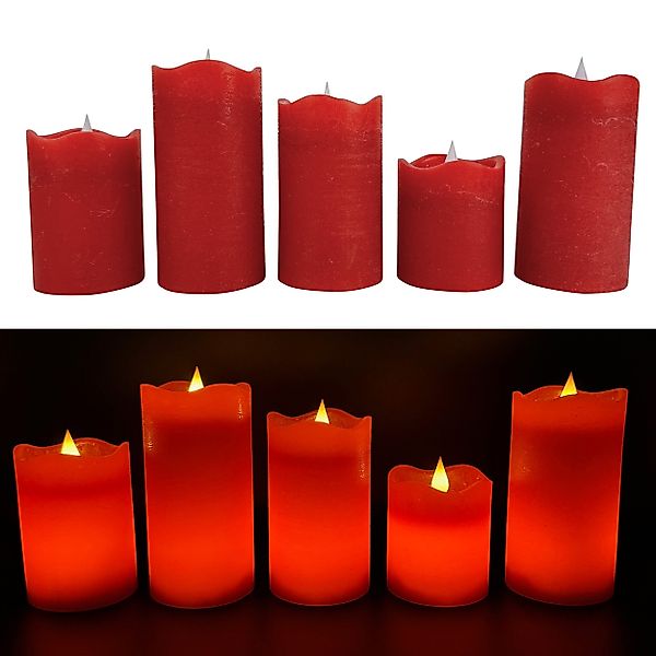 Online-Fuchs LED-Kerze 5 LED-Kerzen aus Echtwachs günstig online kaufen