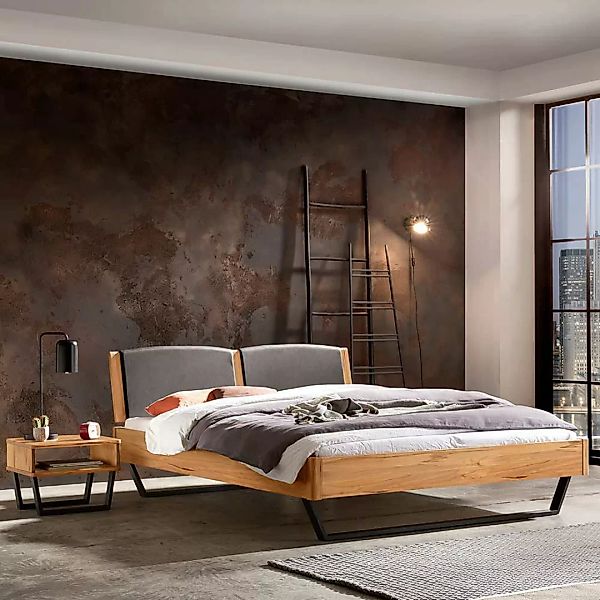 Wildbuche massiv Bett mit Kufen 160x200 cm 180x200 cm günstig online kaufen