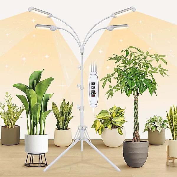 Jibenhome Pflanzenlampe 32W LED Vollspektrum Pflanzenlicht günstig online kaufen