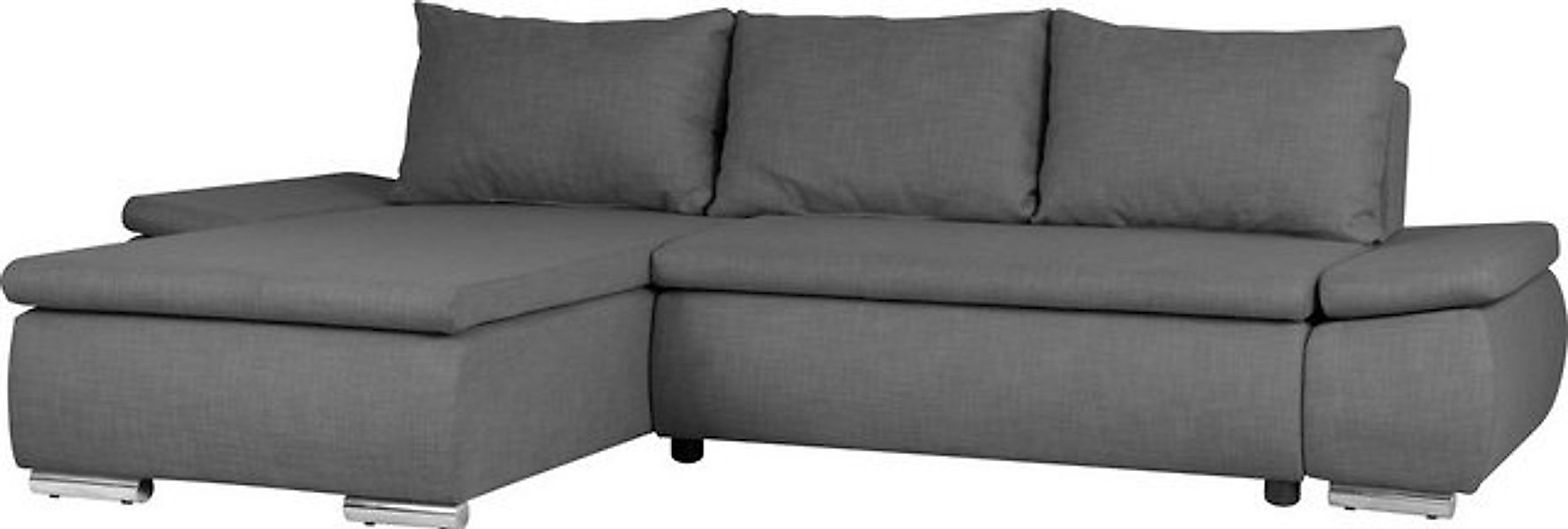 Home affaire Ecksofa Acra L-Form, mit Bettfunktion und Bettkasten, in Matte günstig online kaufen