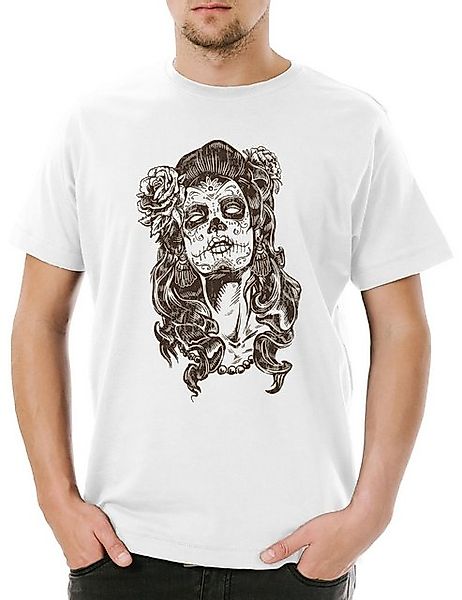 Urban Backwoods Print-Shirt Dia de Muertos I Herren T-Shirt Mexican Sugar S günstig online kaufen