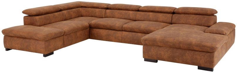 Home affaire Wohnlandschaft Alberto U-Form, mit günstig online kaufen