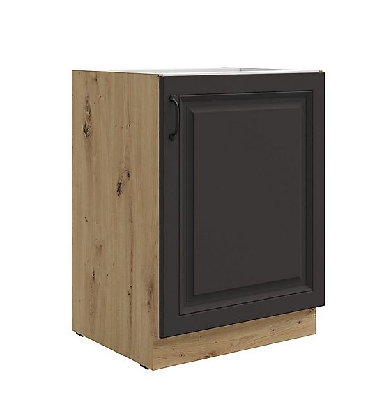 Küchen-Preisbombe Unterschrank 60 cm Küche Grau Weiß Eiche Artisan Küchenze günstig online kaufen