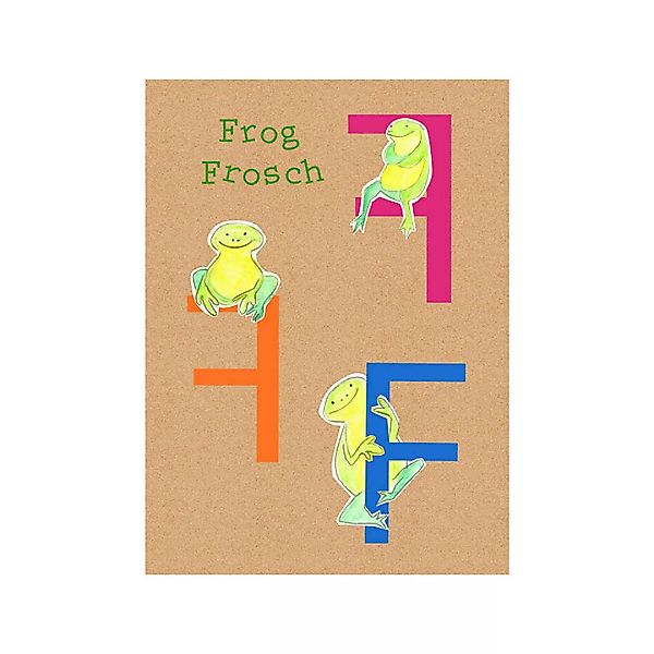 Komar Wandbild ABC Animal F Buchstaben B/L: ca. 40x50 cm günstig online kaufen