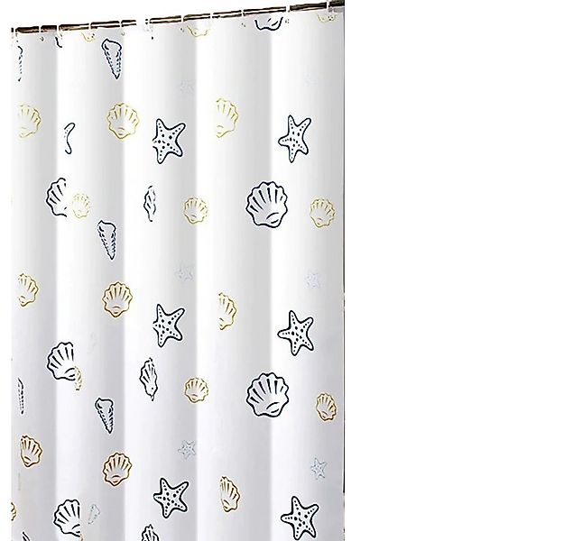 Fanci Home Duschvorhang Seestern Textil Polyester Anti-Schimmel wasserdicht günstig online kaufen