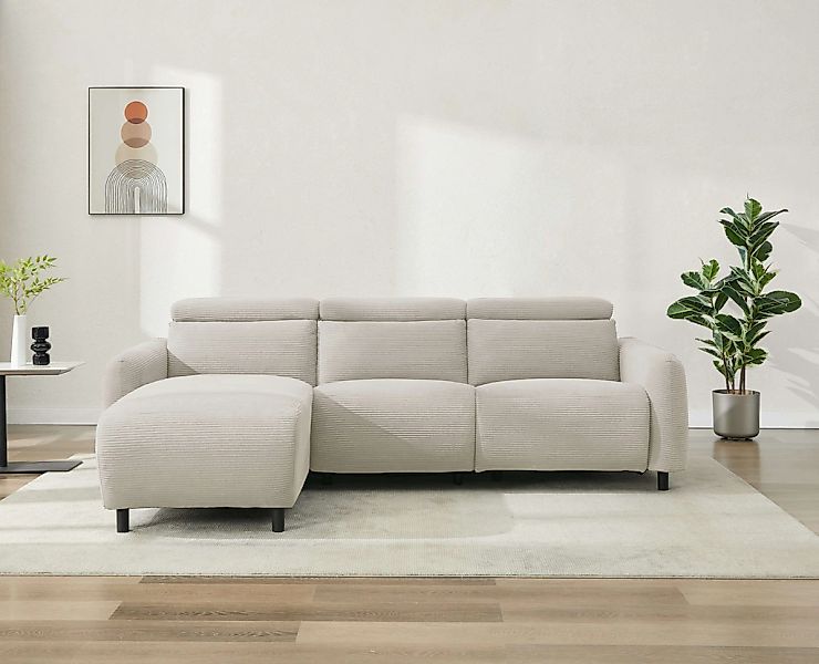 OTTO home Ecksofa "SKAANE in Cord, L-Form, 274 cm, manuelle u. elektrische günstig online kaufen