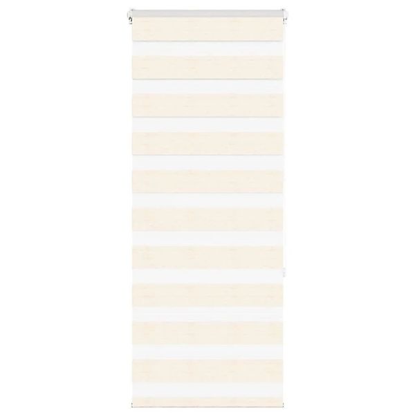 vidaXL Doppelrollo Marmorbeige 55x150 cm Stoffbreite 50,9 cm Polyester 4014 günstig online kaufen