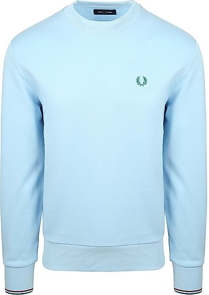 Fred Perry Sweater Logo Hellblau - Größe M günstig online kaufen
