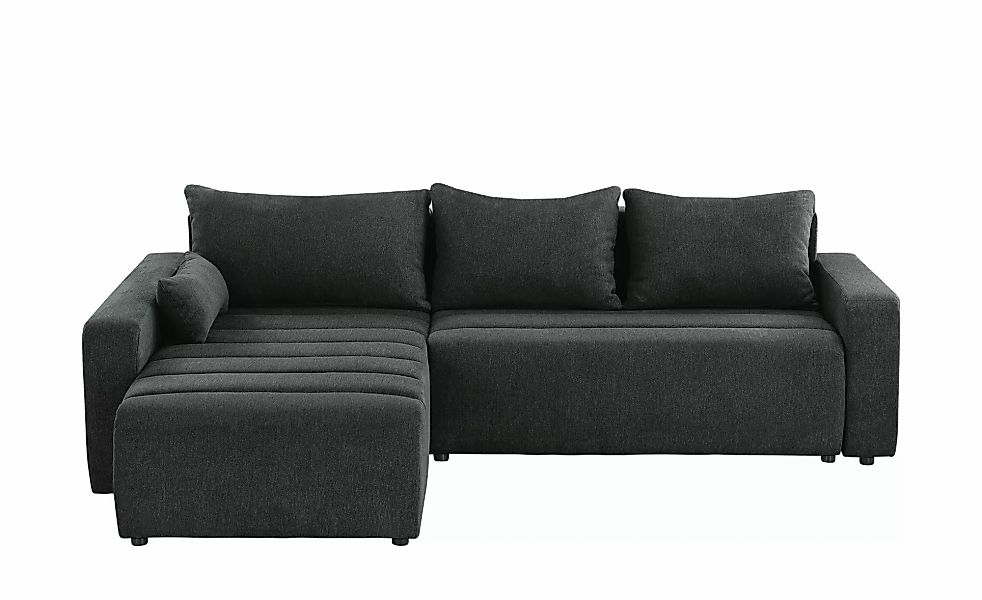 smart Ecksofa  Fania ¦ schwarz ¦ Maße (cm): B: 257 H: 72 T: 208.0 Polstermö günstig online kaufen