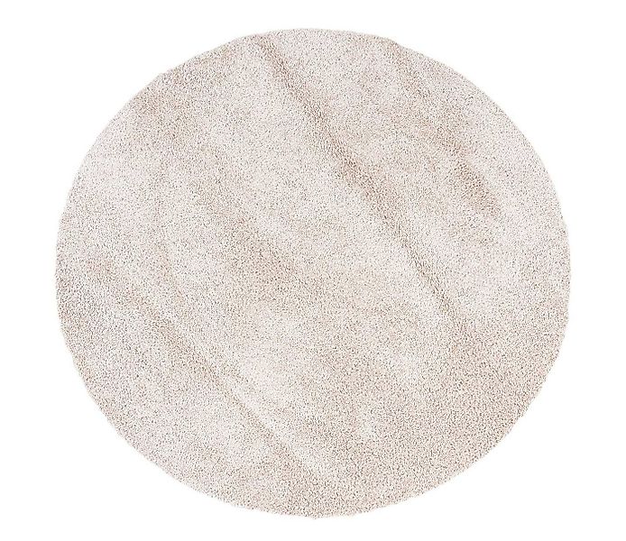 Teppich DOLCE, Sand, Ø 120 cm, Polypropylen, Uni, rund, Höhe: 12 mm günstig online kaufen