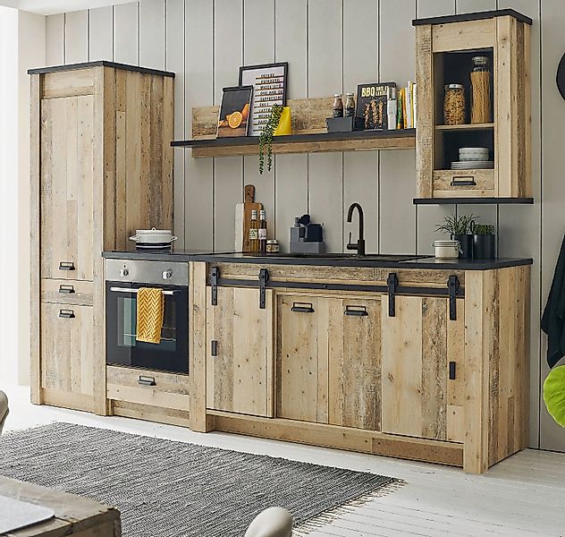 Furn.Design Küchenzeile Stove, in Used Wood, günstig online kaufen