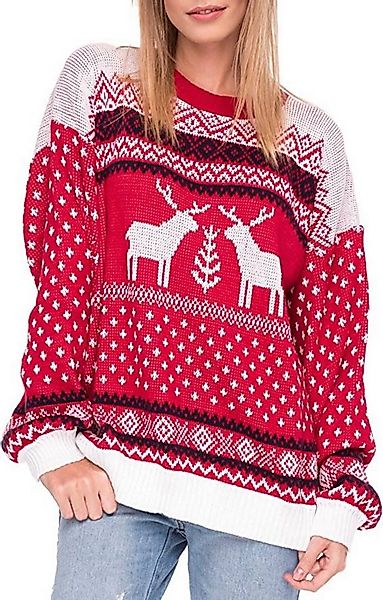 Worldclassca Weihnachtspullover Worldclassca Weihnachtspullover Rentier Wei günstig online kaufen