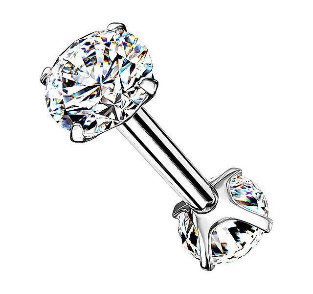 Taffstyle Piercing-Set Tragus Daith Piercing Zirkonia Kristallen Innengewin günstig online kaufen