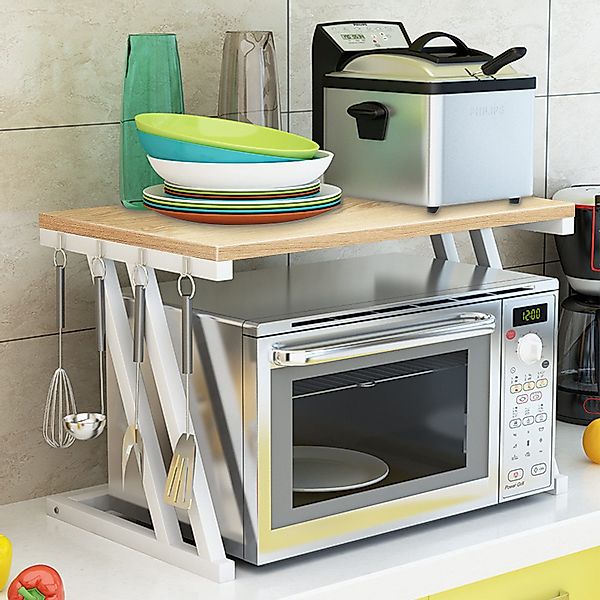 JEOBEST Küchenregal Mikrowellenregal, Holz Mikrowellen Ständer günstig online kaufen
