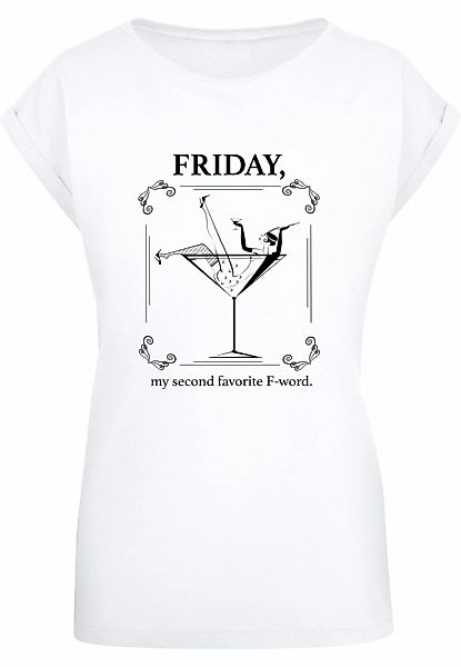 MisterTee T-Shirt "MisterTee Damen Ladies F-Word Extended Shoulder Tee", (1 günstig online kaufen
