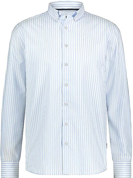 State Of Art Dobby Hemd Streifen Hellblau - Größe 4XL günstig online kaufen