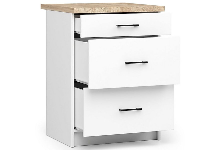 Raumhirsch Furniture Unterschrank Moderner Küchenunterschrank - 3 Schublade günstig online kaufen