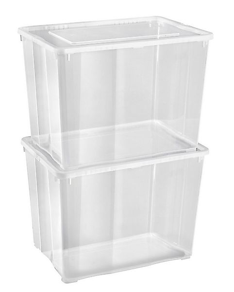 Gardissimo Aufbewahrungsbox 2 er Set mit Deckel 20 Liter Kunststoff Boxen S günstig online kaufen