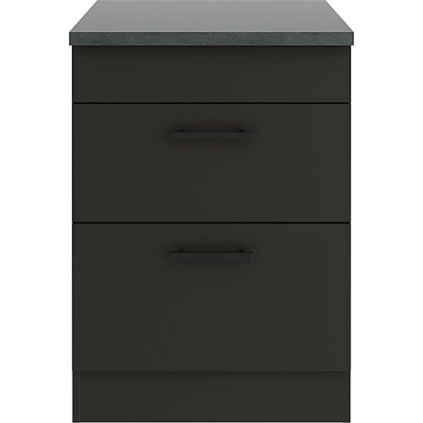 OPTIFIT Madrid420 Küchen-Unterschrank 60 cm Anthrazit Matt günstig online kaufen
