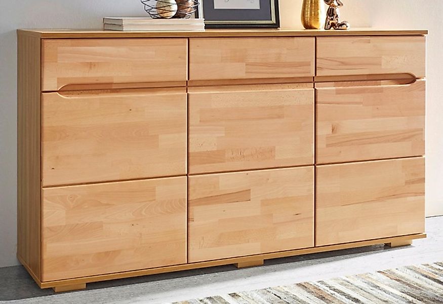 Home affaire Sideboard »VKB10: teilmassiv korpus Kernbuche, 6Fächer geschlo günstig online kaufen