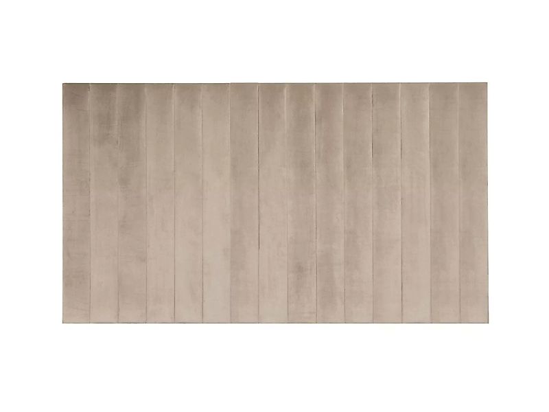 Wandpaneel Bettkopfteil - Samt - 220 cm - Beige - GONDA von Pascal Morabito günstig online kaufen