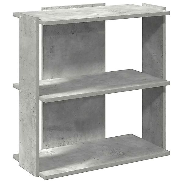 vidaXL Bücherregal 3 Böden Betongrau 60x30x60 cm Holzwerkstoff 860250 günstig online kaufen