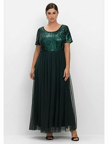 Sheego Abendkleid Große Größen in A-Linie mit Pailletten günstig online kaufen