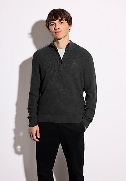 STREET ONE MEN Strickpullover, aus reiner Baumwolle günstig online kaufen