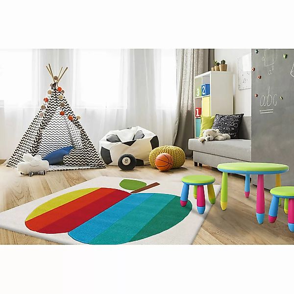 home24 Arte Espina Kurzflorteppich Joy Creation Mehrfarbig Quadratisch 130x günstig online kaufen