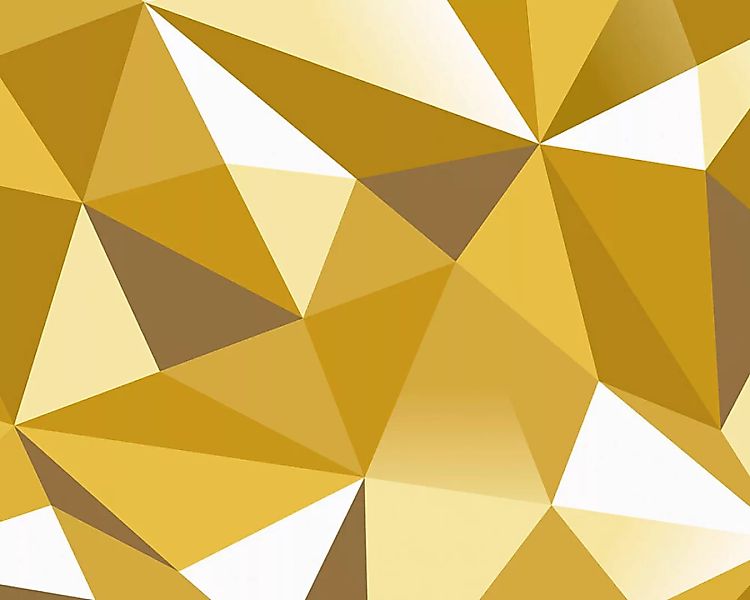 Fototapete "Gold Kristalle" 4,00x2,50 m / Glattvlies Perlmutt günstig online kaufen