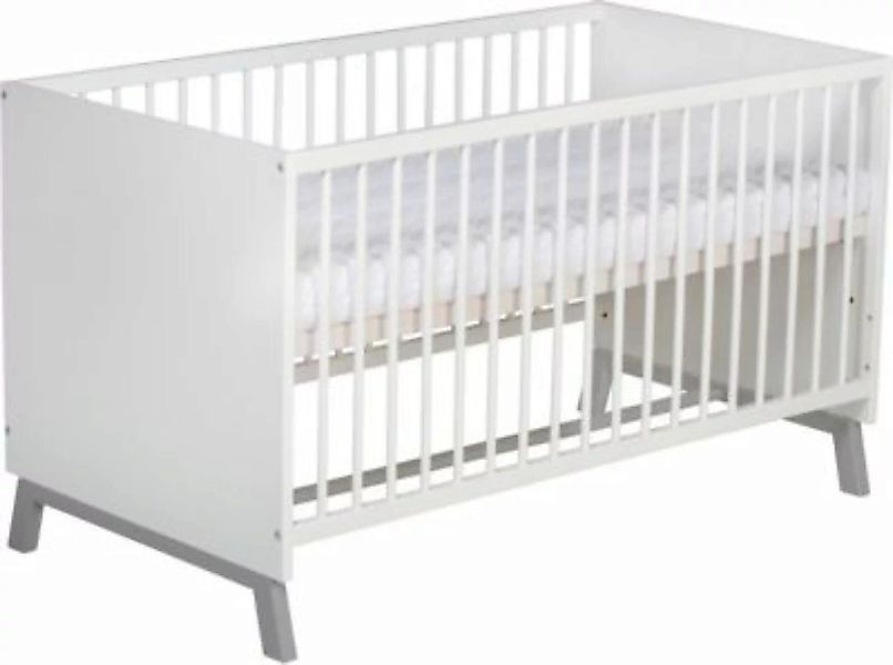 Schardt Kombi-Kinderbett 70 x 140 cm, Florence weiß/grau günstig online kaufen