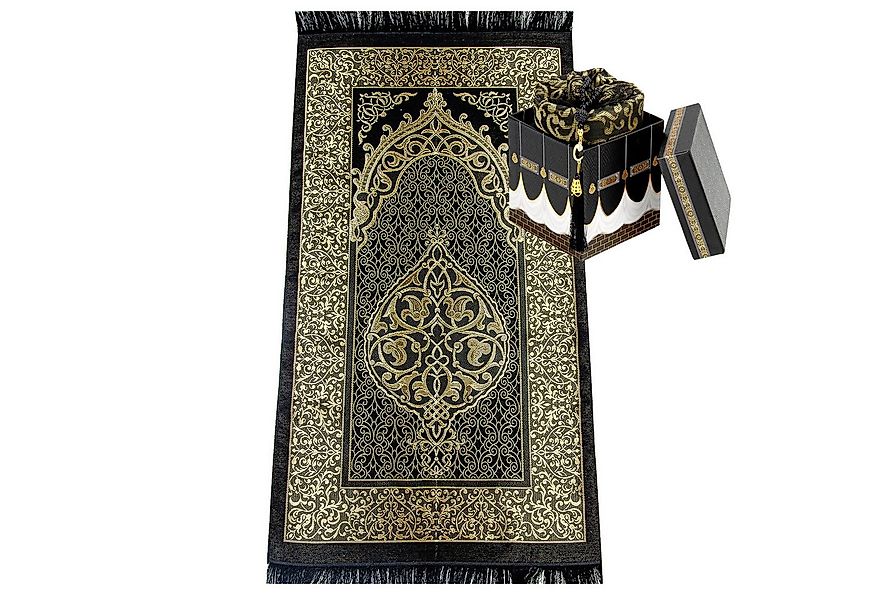 TeppichHome24 Teppich Gebetsteppiche mit Geschenkbox und 99er Gebetskette, günstig online kaufen