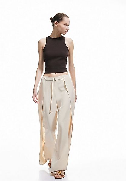 Koton Palazzohose Normale Leibhöhe Wide Leg Palazzohose günstig online kaufen