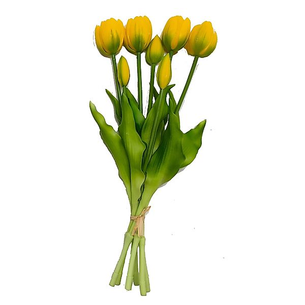 Boltze Dekostrauß Tulip Groß 13 cm x 13 cm x 40 cm Gelb günstig online kaufen