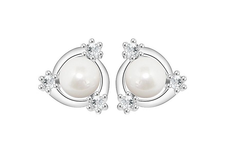 LÖB Perlenohrringe Damen Perlenohrringe Ohrstecker Ohrringe mit Perlen Zirk günstig online kaufen