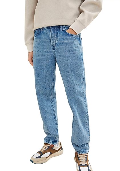 Tom Tailor Denim Herren Jeans LOOSE FIT - Relaxed Fit - Blau - Used Light S günstig online kaufen