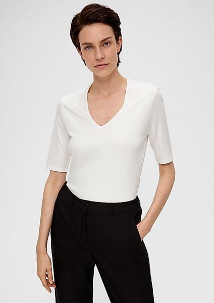 s.Oliver BLACK LABEL Kurzarmshirt T-Shirt mit günstig online kaufen