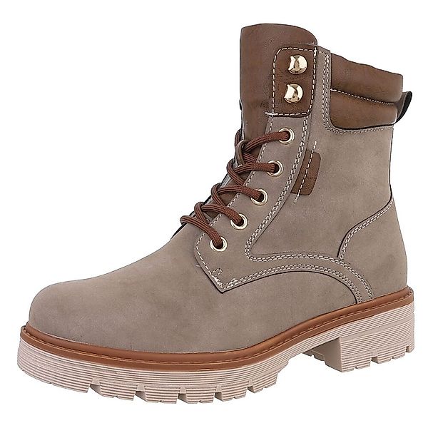 Ital-Design Damen Schnürschuhe Freizeit Stiefelette (87740246) günstig online kaufen